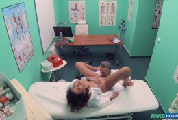 Doctor made cunnilingus to a student girl