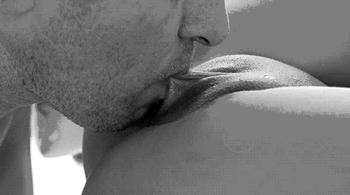Pussy licking close up non color gif