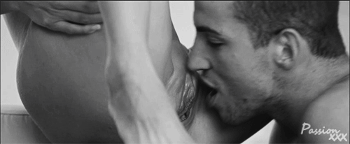 Pussy licking close up non color gif