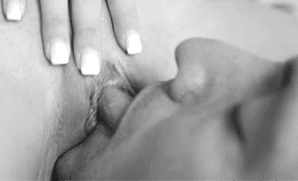 Pussy licking close up non color gif